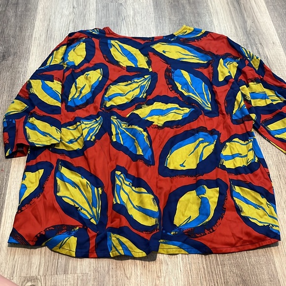 Anthropologie X Corey Lynn Calter Palm Leaf Print Top - Picture 7 of 7